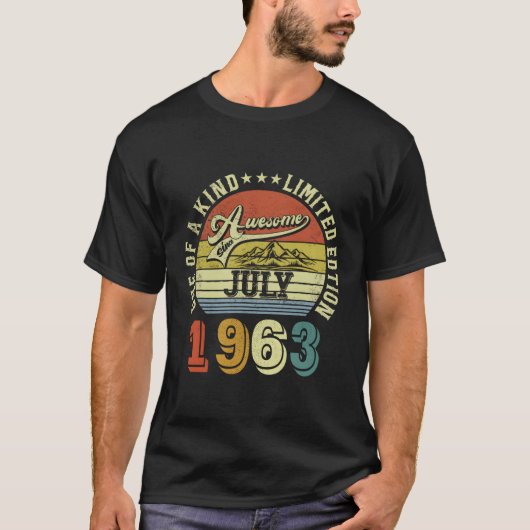 Phantastisch seit Juli 1963 T-Shirt (Vorderseite)