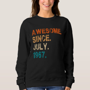 Phantastisch Seit Juli 1967 Vintag 55. Geburtstag Sweatshirt
