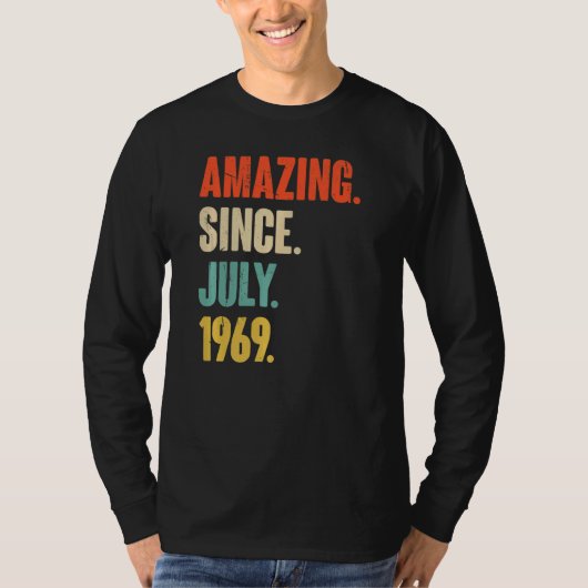 Phantastisch seit Juli 1969 53 Jahre alt 53. Gebur T-Shirt (Vorderseite)