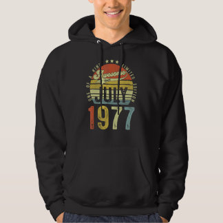 Phantastisch seit Juli 1977 Vintag 45. Geburtstag Hoodie