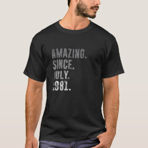 Phantastisch seit Juli 1981 41St. Geburtstag Vinta T-Shirt