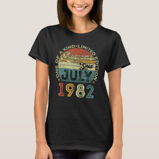 Phantastisch seit Juli 1982 40 Jahre alt 40. Gebur T-Shirt