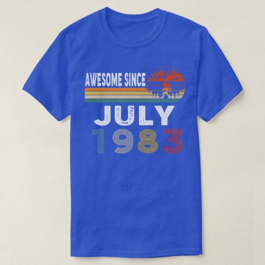 Phantastisch seit Juli 1983 T-Shirt (Design vorne)