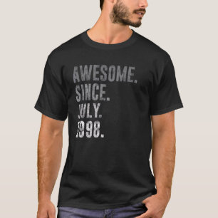 Phantastisch Seit Juli 1998 24. Geburtstag Vintag T-Shirt