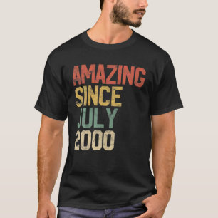 Phantastisch seit Juli 2000 20. Geburtstagsgeschen T-Shirt