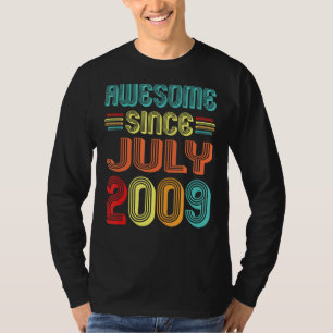 Phantastisch seit Juli 2009 Vintag 13 Jahre alt 13 T-Shirt