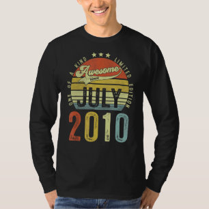 Phantastisch seit Juli 2010 Vintag 12. Geburtstag T-Shirt