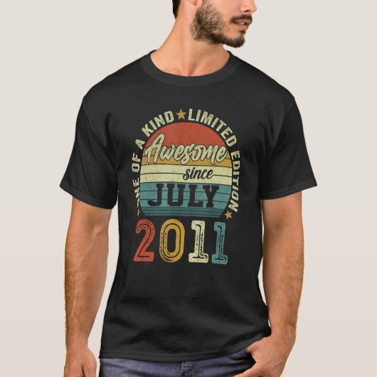 Phantastisch seit Juli 2011 11 Jahre alt 11. Gebur T-Shirt (Vorderseite)