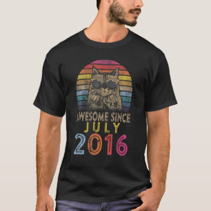 Phantastisch seit Juli 2016 7 Jahre alt 7. Geburts T-Shirt