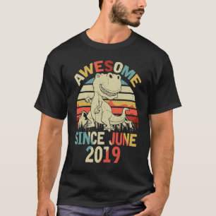 Phantastisch seit JUNE 2019 1. Geburtstag von Dino T-Shirt