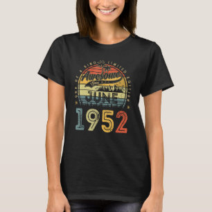 phantastisch seit Juni 1952 71. Geburtstag T-Shirt
