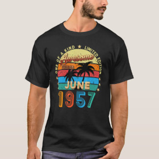 Phantastisch seit Juni 1957 65. Geburtstag Retro T-Shirt
