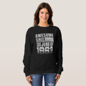 Phantastisch seit Juni 1963 59. Geburtstag Sweatshirt (Vorne ganz)