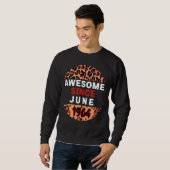 Phantastisch seit Juni 1964 Leopard 1964 Juni Gebu Sweatshirt (Vorne ganz)
