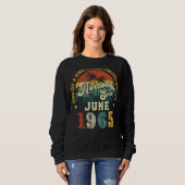 Phantastisch Seit Juni 1965 Vintag 57. Geburtstag Sweatshirt (Vorne ganz)