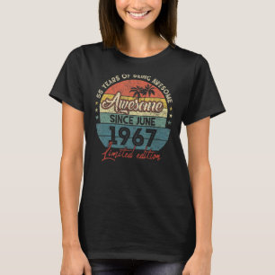 Phantastisch seit Juni 1967 55 Jahre alt 55 Geburt T-Shirt