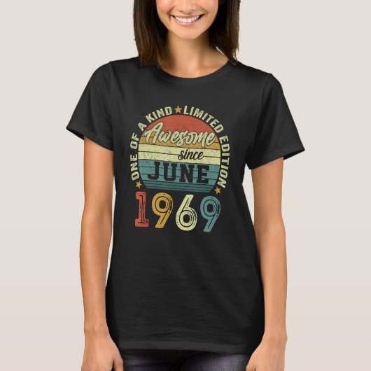 Phantastisch seit Juni 1969 53 Jahre alt 53. Gebur T-Shirt (Vorderseite)