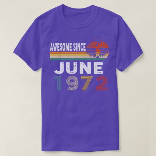 Phantastisch seit Juni 1972 T-Shirt (Design vorne)