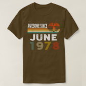 Phantastisch seit Juni 1978 T-Shirt (Design vorne)