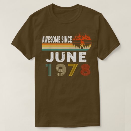 Phantastisch seit Juni 1978 T-Shirt (Design vorne)
