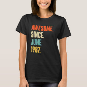 Phantastisch seit Juni 1987 35 Jahre alt 35. Gebur T-Shirt