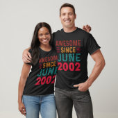 Phantastisch Seit Juni 2002 Vintager Geburtstag T-Shirt (Unisex)