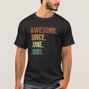 Phantastisch seit Juni 2005 17. Geburtstag 17 Jahr T-Shirt