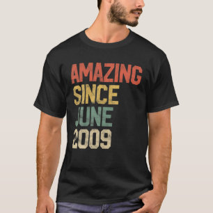 Phantastisch Seit Juni 2009 Kinder 12. Geburtstag T-Shirt