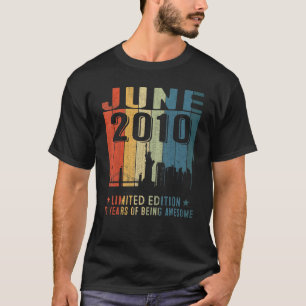 Phantastisch Seit Juni 2010 12. Geburtstag Vintage T-Shirt
