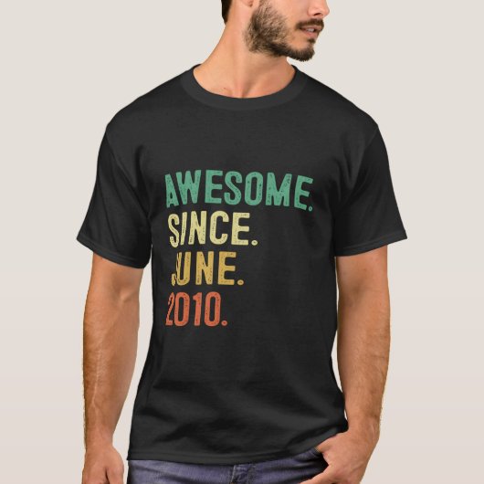 Phantastisch seit Juni 2010 13. 13. T-Shirt (Vorderseite)