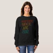 Phantastisch Seit Juni 2012 10. Geburtstag Vintag  Sweatshirt (Vorne ganz)