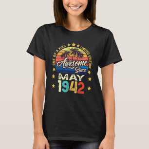 Phantastisch seit Mai 1942 Vintag 80. Geburtstag T-Shirt