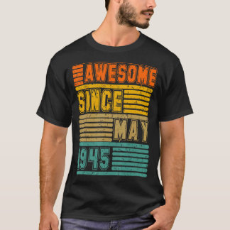 Phantastisch seit Mai 1945 Vintag 77. Männer und F T-Shirt