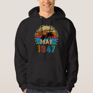 Phantastisch Seit Mai 1947 Vintag 75. Geburtstag Hoodie