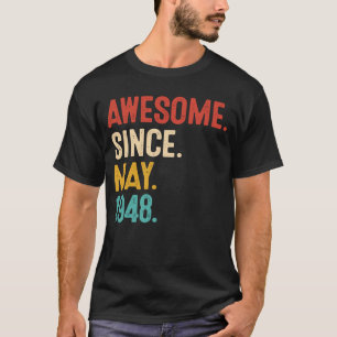 Phantastisch seit Mai 1948 75. Geburtstag Retro 75 T-Shirt