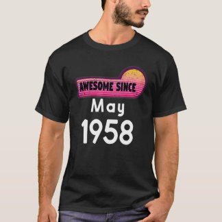 Phantastisch Seit Mai 1958 Geburtstag 1958 Mai Vin T-Shirt