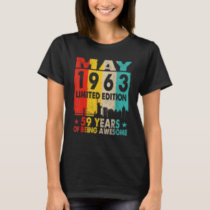 Phantastisch seit Mai 1963 59. Geburtstag Vintag R T-Shirt