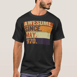 Phantastisch seit Mai 1970 52. Geburtstag Retro T-Shirt