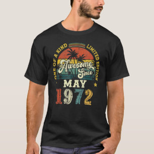 Phantastisch Seit Mai 1972 Vintag 50. Geburtstag 1 T-Shirt