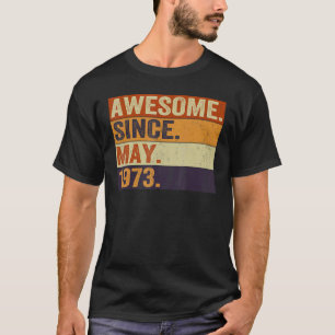Phantastisch seit Mai 1973 49. Geburtstag Retro T-Shirt