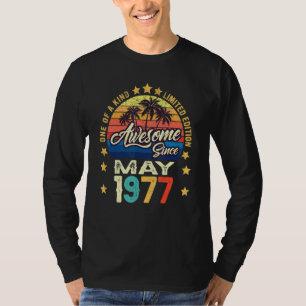 Phantastisch Seit Mai 1977 Vintag 45. Geburtstag T-Shirt