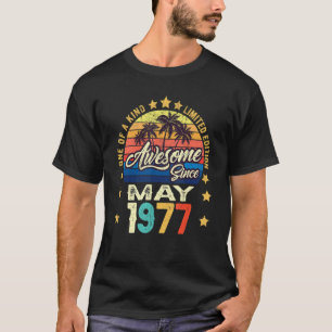 Phantastisch Seit Mai 1977 Vintag 45. Geburtstag T-Shirt