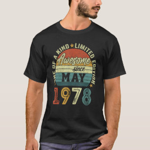 Phantastisch seit Mai 1978 44 Jahre 44 Jahre T-Shirt