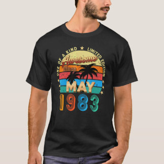 Phantastisch seit Mai 1983 Vintag 39. Geburtstag T-Shirt