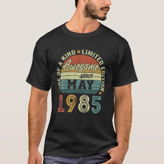 Phantastisch seit Mai 1985 37 Jahre alt 37. Geburt T-Shirt (Vorderseite)
