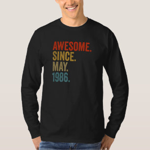 Phantastisch Seit Mai 1986 36. Geburtstag Vintag R T-Shirt