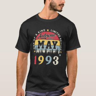 Phantastisch seit Mai 1993 Vintag Retro Geburtstag T-Shirt