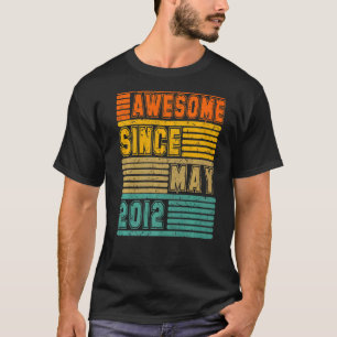 Phantastisch seit Mai 2012 Vintag 10. Männer und F T-Shirt
