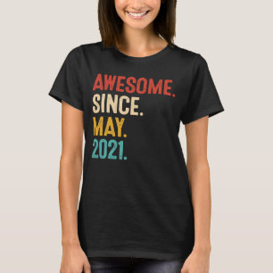Phantastisch seit Mai 2021 2. Geburtstag Retro 2 J T-Shirt