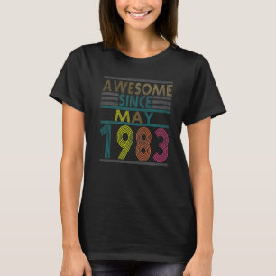 Phantastisch seit Mai Geboren 1983 Vintag 39. Gebu T-Shirt